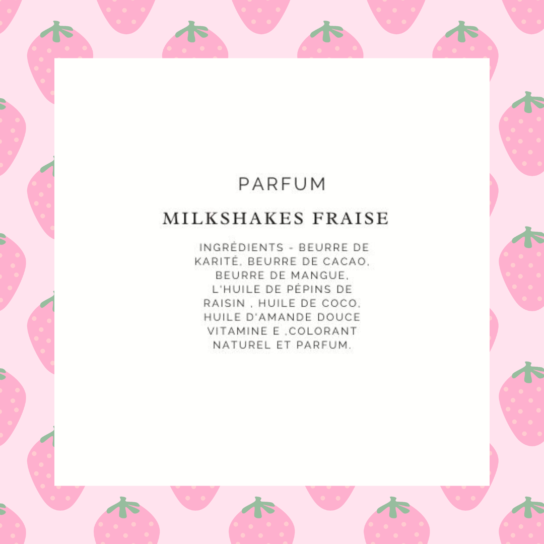 Chantilly Corporelle au Karité - Milkshake Fraise