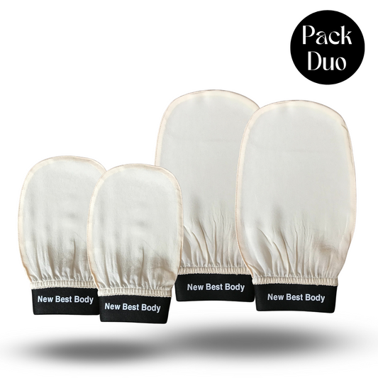 Pack Duo - Gants Exfoliant Visage et Corps